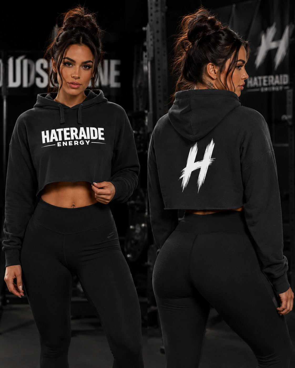Women's Cropped Fleece Hoodie