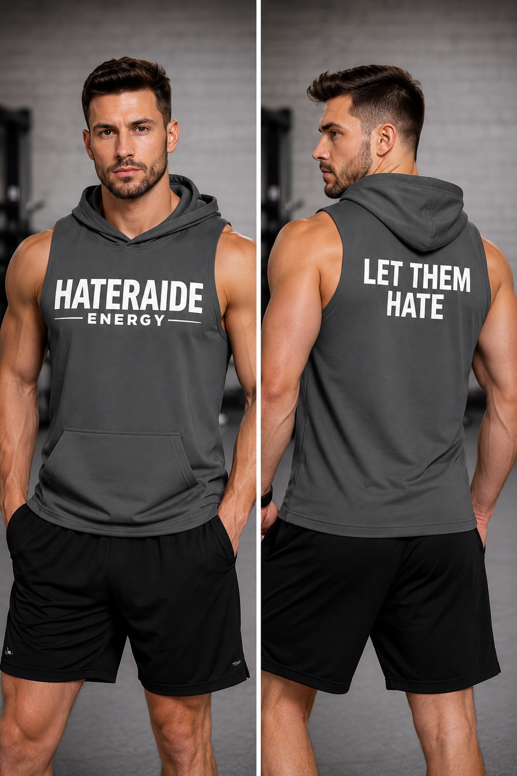 Let Them Hate - Sleeveless Hoodie